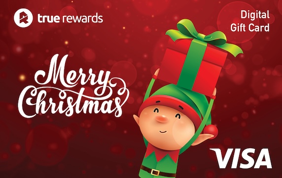 True Rewards Christmas Elf Digital Visa